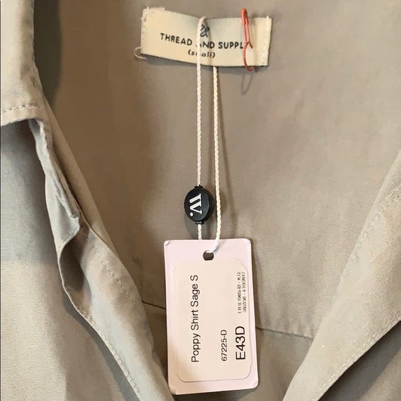 Poppy Shirt Sage S - Picture 5 of 5